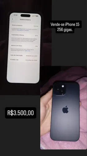 Vendo iPhone 15 256 gigas
