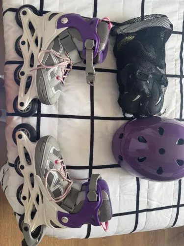 Kit Patins Oxelo - tamanho regulável 33 ao 36