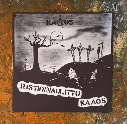 Kaaos - Lp Ristiinnaulittu Kaaos, Vinil Laranja Translúcido - HC Finlândes Ratos de Porão