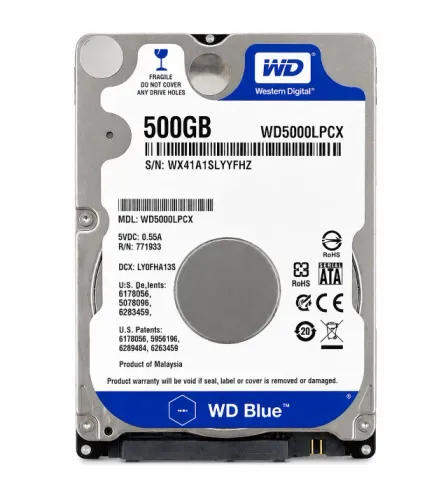 HD Notebook WD Blue 500GB SATA 2.5