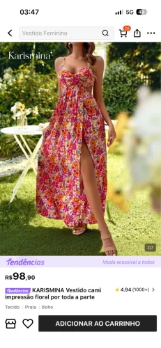 Vestido floral - P