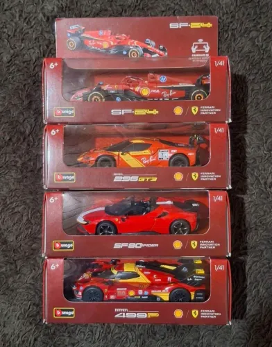 Coleção ferrari shell completa 4 unidades