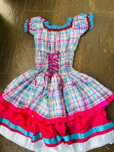 Vestido infantil festa junina 