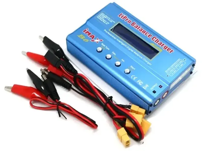 Carregador E Balanceador Imax B6 Bateria Lipo aeromodelo Life Nicd Nimh