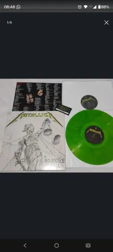 LP duplo Metallica And Justice For All Verde 