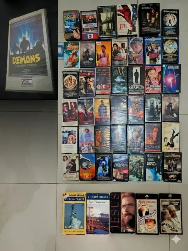 Lote Fitas VHS Originais - Coleção com Raridades (Terror, Cult e Ação)
