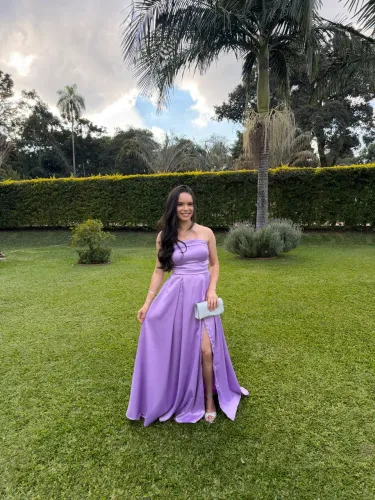 Vestido Madrinha Lavanda 