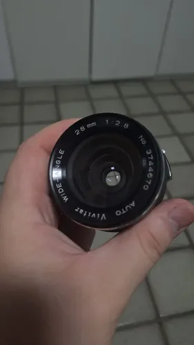Lente Vintage Vivitar 28mm f2.8 para Nikon