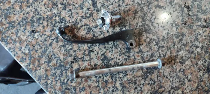 Kit Eixo Manete Lampada Fan 160 2024 Original Honda Com Defeito