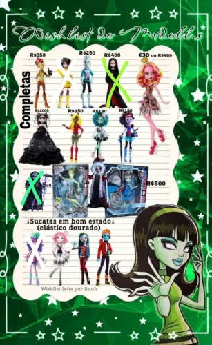 Monster High TROCA draculaura por bonecas da wish