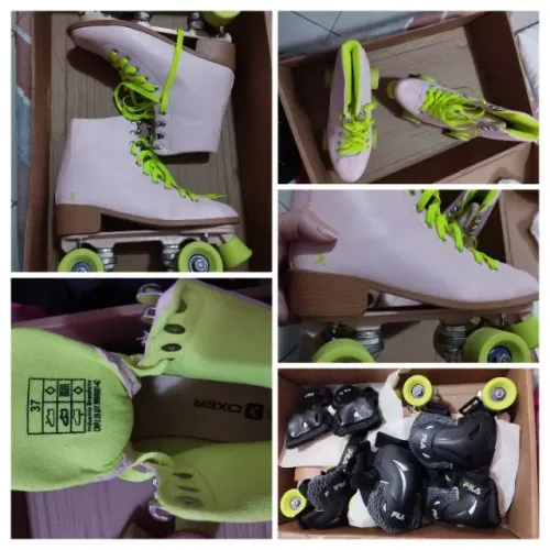 Kit Patins Quad Oxer + Proteção Fila
