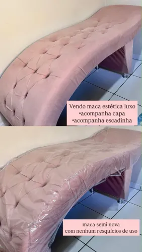 Maca estética luxo, cor rosa em excelente estado