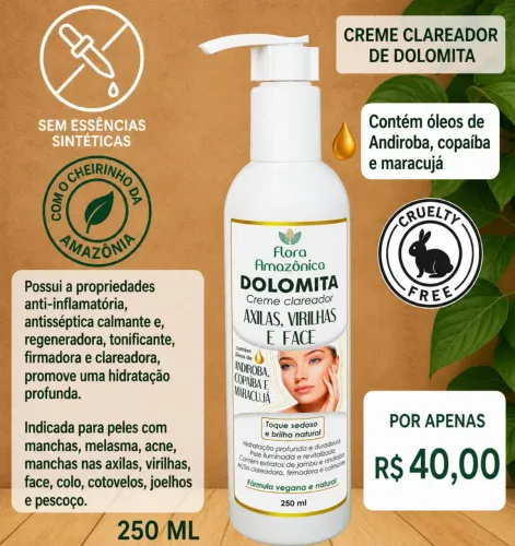 Creme clareador dolamita