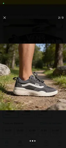 Tênis Vans Ultrarange neo Vr3, cor grafite, tamanho 38