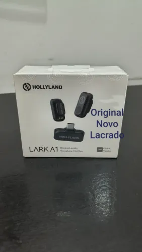 Microfone de lapela Hollyland a1 mini duo.