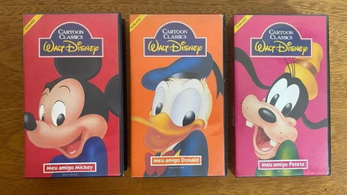 Lote Fitas VHS Disney Cartoon Classics 