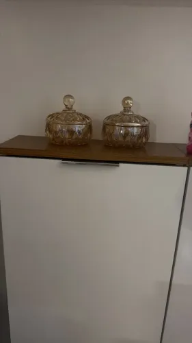 2 Compoteiras cor  Âmbar 