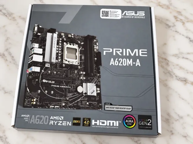 Placa-mãe ASUS PRIME A620M-A AM5 DDR5 - NOVA