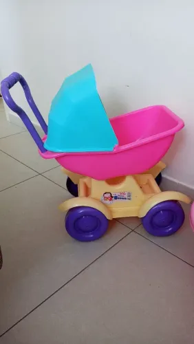 Carrinho de boneca berço soneca