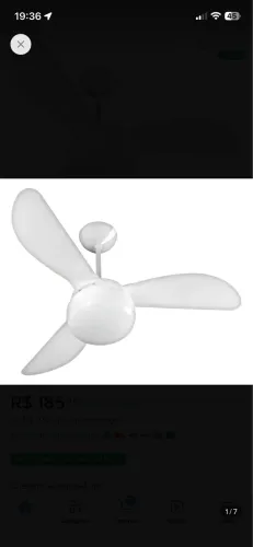 Ventilador de teto