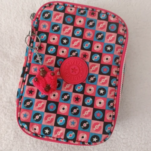 estojo kipling 100 pens disc tile