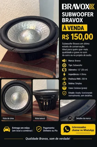 Subwoofer Bravox 12?