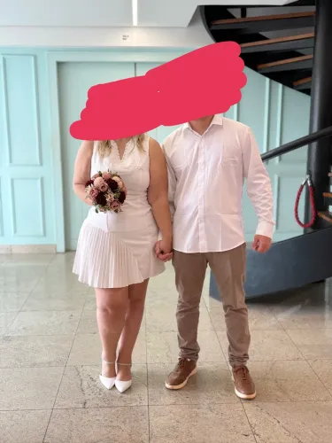 Vendo vestido branco USADO 1 vez para casamento civil