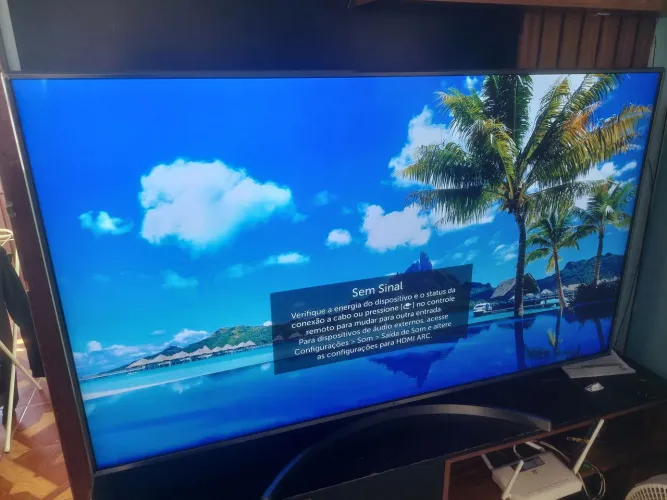 TV 65 4K LG SMART ULTRAHD HDR WI-FI IMPECÁVEL FUNCIONANDO CERTINHO SEM DETALHES 