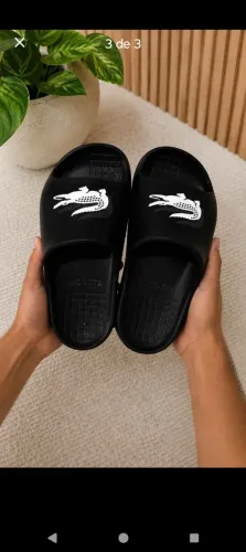 Sandália Slide Preta Tamanho 35 Nova