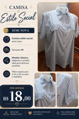 Camisa estilo social