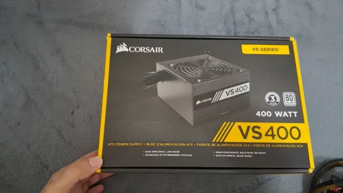Fonte Corsair VS400 80 Plus White - Selo de Qualidade (Funcionando 100%)