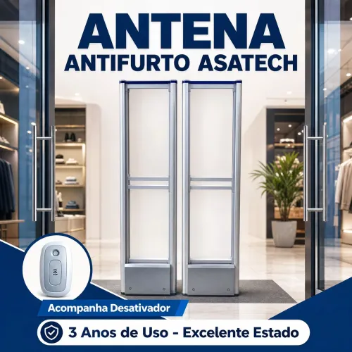 Antena Antifurto Asatech pronta pra instalar com Desativador