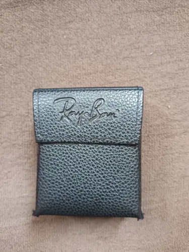 Estojo couro mini oculos Ray Ban dobravel 