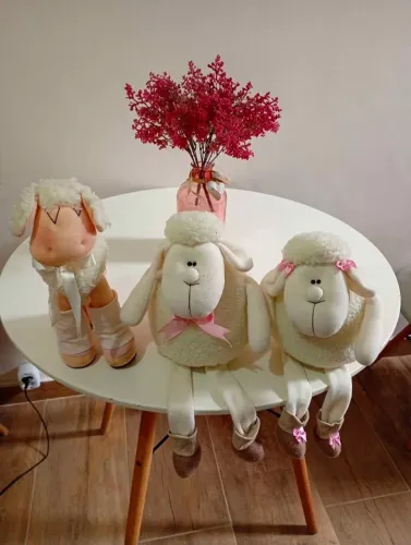 Kit Ovelhinhas Pelúcia Decoração