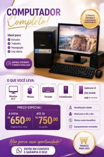Venda de computador completo