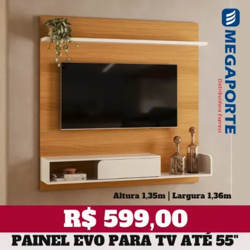 Painel 1,36m para TV até 55" (NOVO) Entrega Grátis! 