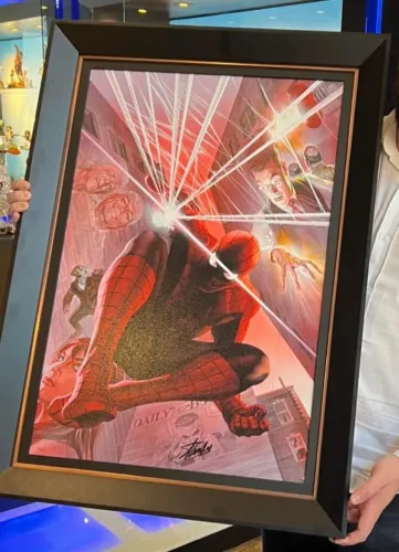 Art Print Homem Aranha do Alex Ross AUTOGRAFADA pelo Stan Lee. Fine ART