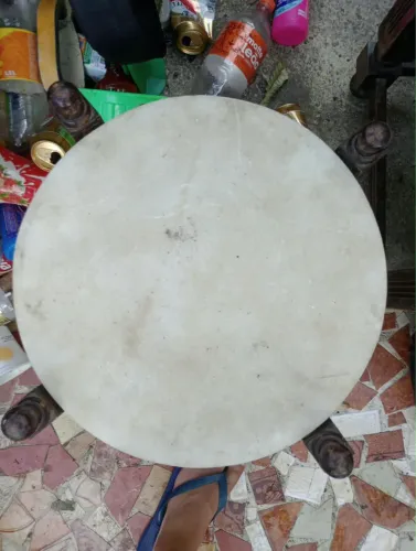 Mesa de mármore redonda antiguidade