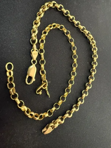 Pulseira Elo Português de ouro 6.62g 18k procedência garantia eterna