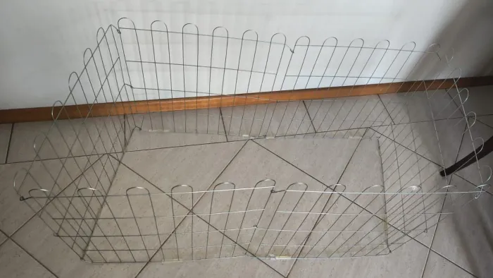 Cercado pra pet 6 grades aramadas 60x120 cm