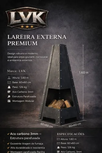 LAREIRA EXTERNA PREMIUM