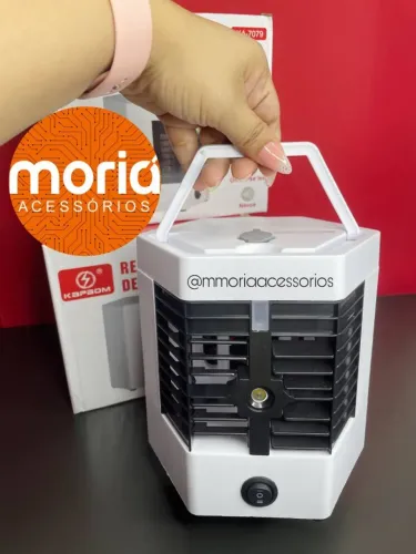 Mini Ar Portátil 3 em 1 Climatizador Umidificador Ventilador e Umidificador de Ar com Co