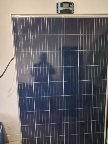 Placa solar e cotroladora