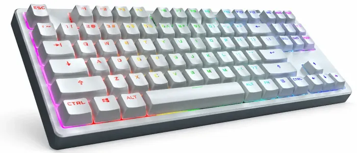 Teclado Com Fio Gamer Kross Strafing Usb Mecânico Ke-kg130 Cor de teclado Branco