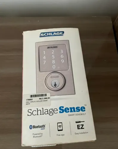Fechadura Eletrônica Schlage com Senha e Chave - Completa - Excelente Estado