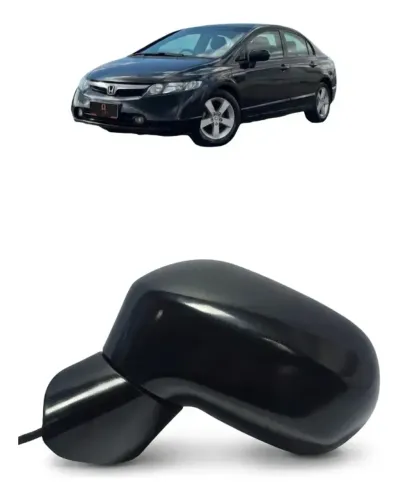 Retrovisor Honda Civic Lx | Lxl 2006 2007/2011 Lado Esquerdo (Usado)