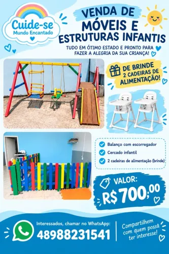 Móveis e estrutura infantil