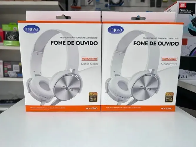 FONE DE OUVIDO COM MICROFONE INOVA MD 2059D