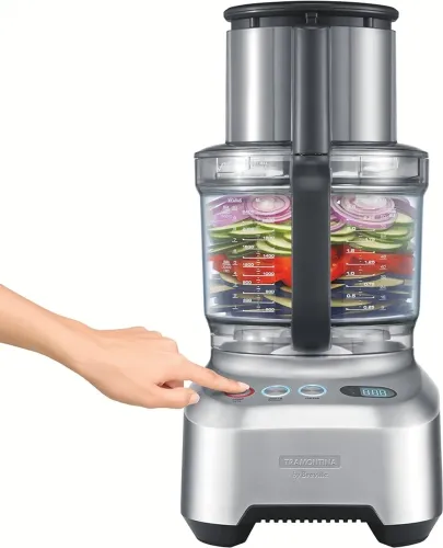 Multiprocessador Tramontina by Breville Slice Pro em Alumínio Fundido Fosco - 220V