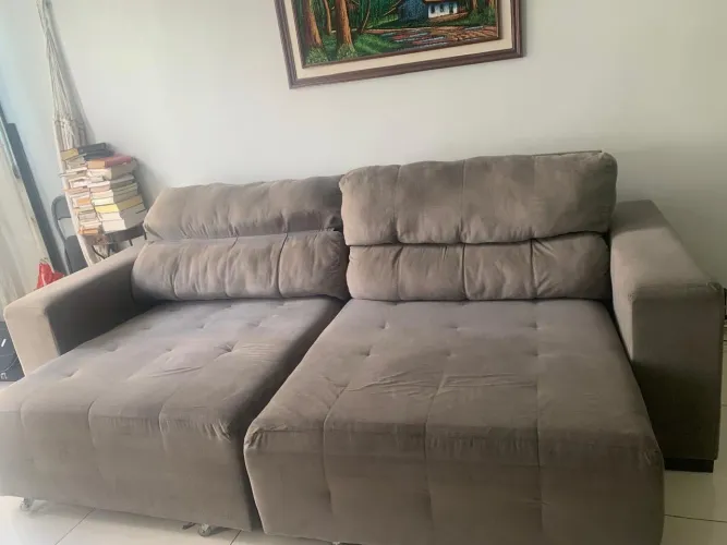 Sofá retrátil reclinável
